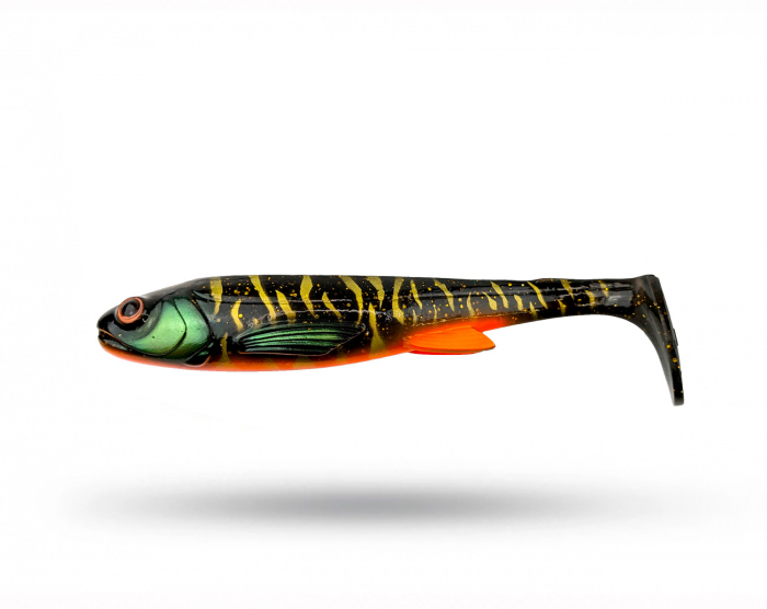 Ubait U-Shad 22 cm - Black Tiger i gruppen Fiskedrag / Gäddjiggar hos Örebro Fiske & Outdoor AB (U-Shad 22 cm - Black T)